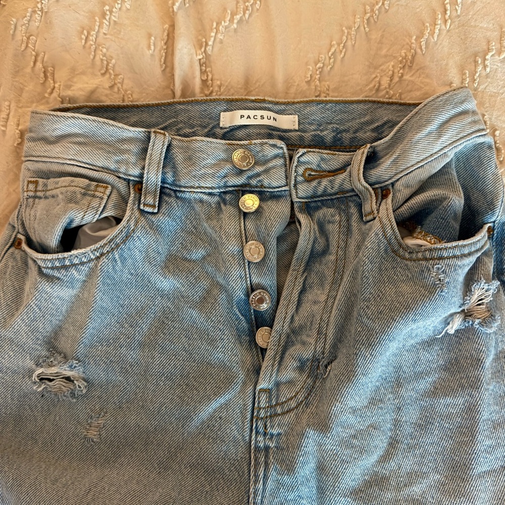 Pacsun Dad Jeans- distressed size 25